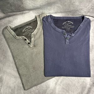 2 Vintage Lucky Brand shirts size M